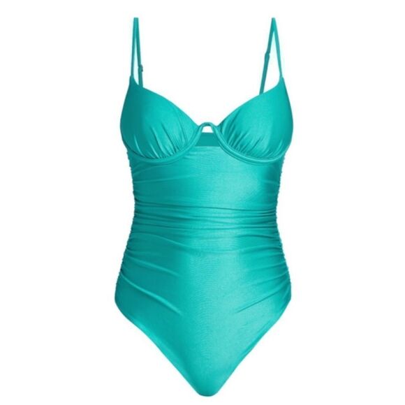 NEW SIMKHAI Laine Bustier One-Piece Swimsuit - Picture 3 of 10